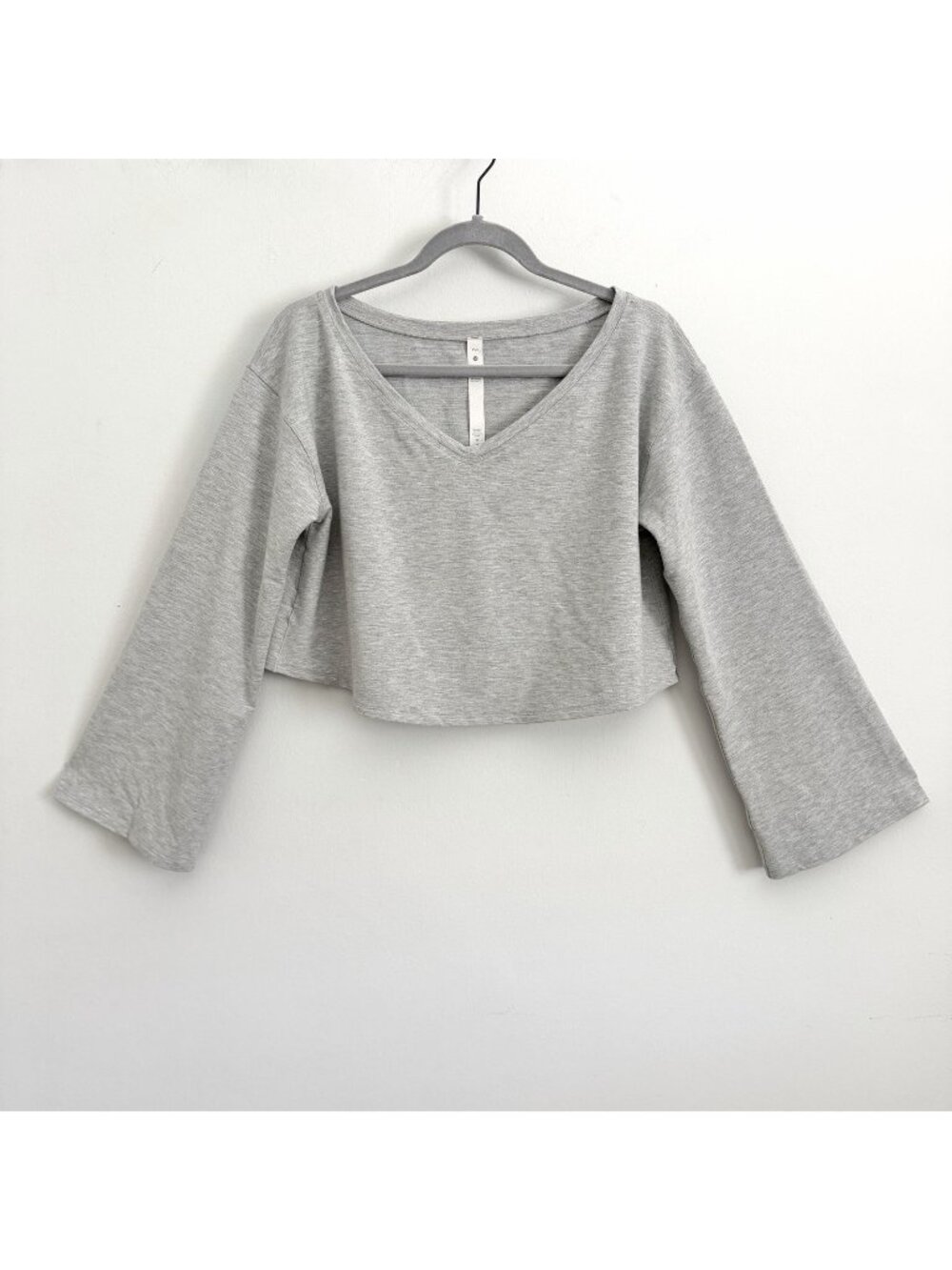 Lululemon Gray Show Your Depth Long Sleeve Cropped Top Women’s XS/S Shirt